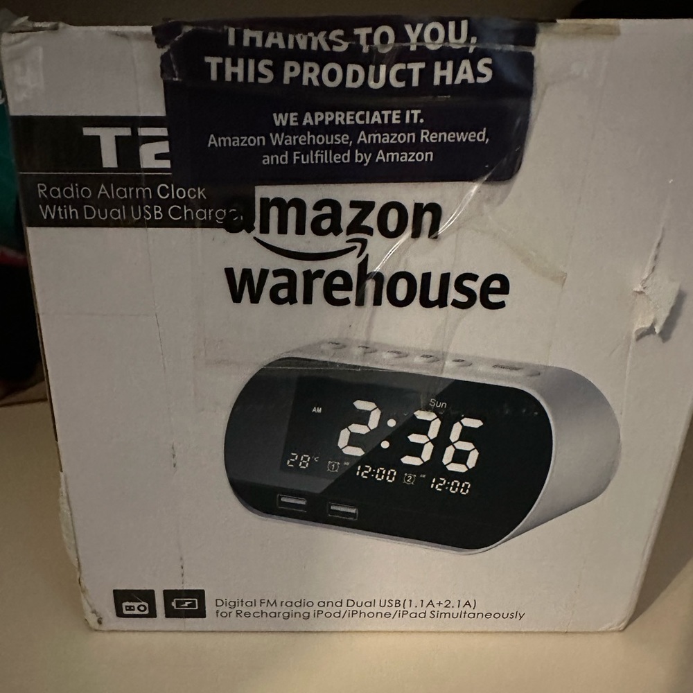 Alarm clock with radio